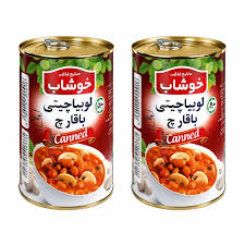  کنسرو لوبیا با قارچ باختر